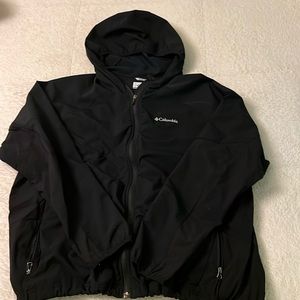 Columbia 2X black windbreaker